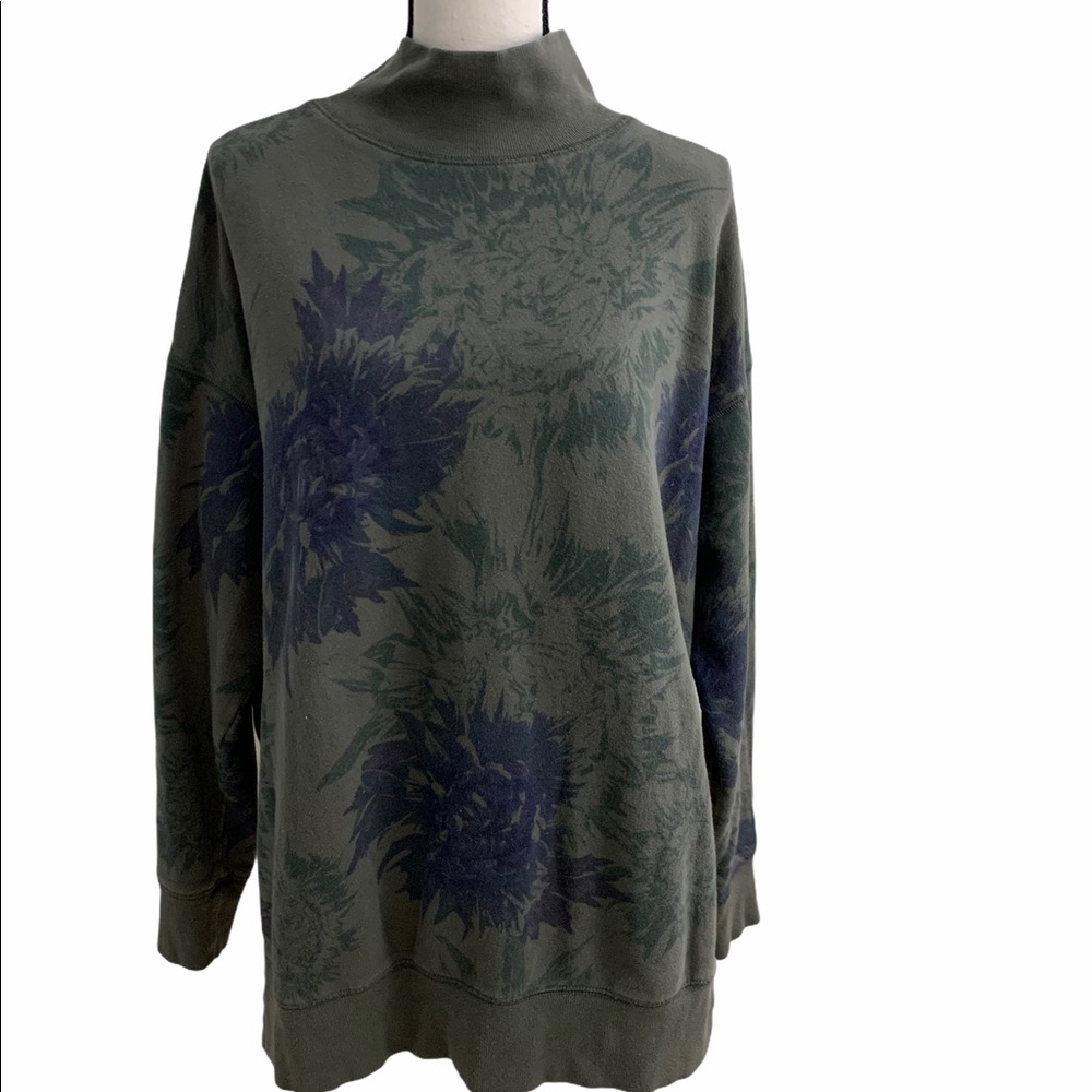 Free People Mock Neck Sweatshirt